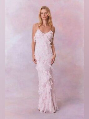 LoveShackFancy Rialto Dress in Sterling Dusk